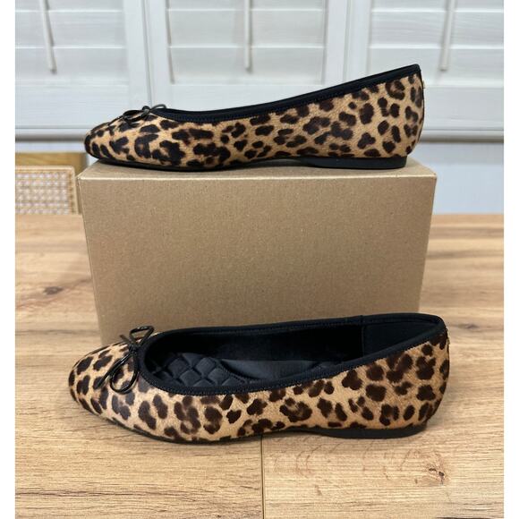 Birdie's Hummingbird Flats Leopard Print Haircalf Size 6.5 NWOB Elegant Bold - Picture 3 of 12